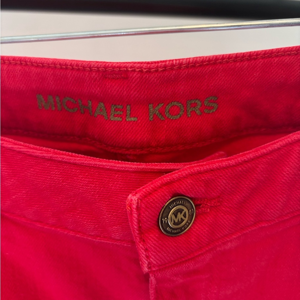 Michael Kors Red Jeans, 6 - Picture 4 of 6